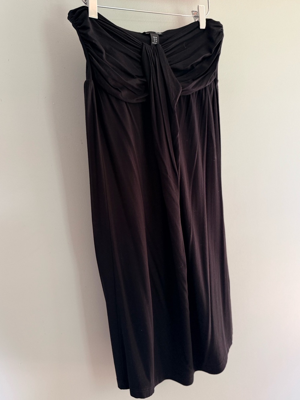 H&M Black Strapless Mini Dress – Size 10
